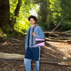 THE NEW BUM BAG Sakura & Black MEDIUM