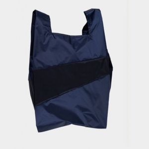 THE NEW SHOPPING BAG Navy & Water LARGE