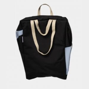 BORSA THE NEW TOTE BAG Black & Wall LARGE