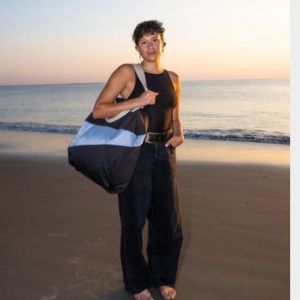 BORSA THE NEW TOTE BAG Black & Wall LARGE