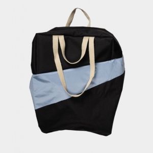 BORSA THE NEW TOTE BAG Black & Wall LARGE