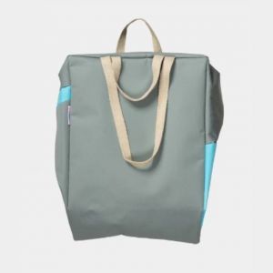 BORSA THE NEW TOTE BAG Grey & Key Blue LARGE