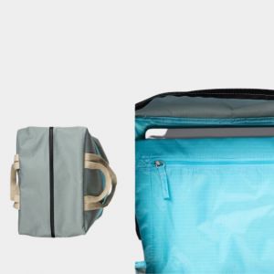 BORSA THE NEW TOTE BAG Grey & Key Blue LARGE