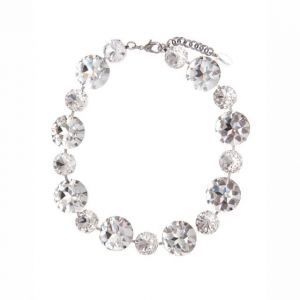 COLLANA CON MIX DI PIETRE ROTONDE CRISTALLO.