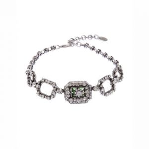 CHOKER CON RETTANGOLI DI STRASS E GIOIELLO CENTRALE