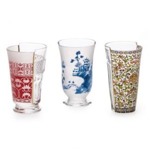SET 3 BICCHIERI IN VETRO HYBRID-CLARICE