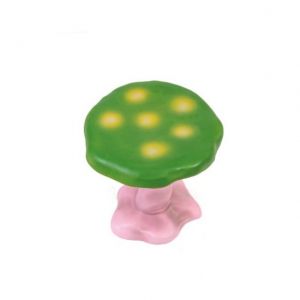 SGABELLO IN VETRORESINA AMANITA VERDE