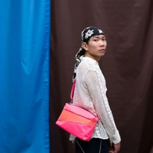 THE NEW BUM BAG Fluo Pink & Coral MEDIUM