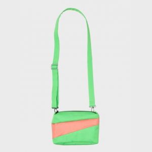 THE NEW BUM BAG Greenscreen & Coral SMALL