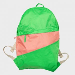 ZAINO PIEGHEVOLE Greenscreen & Coral LARGE