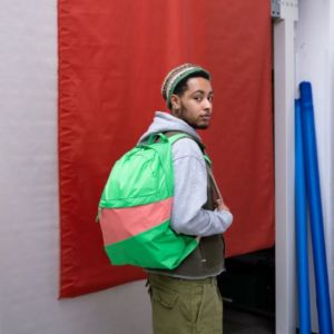 ZAINO PIEGHEVOLE Greenscreen & Coral LARGE