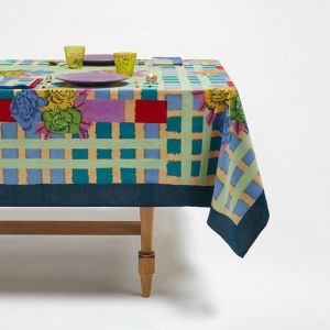 TELO COTONE 220 x 220 cm Ankara Aqua