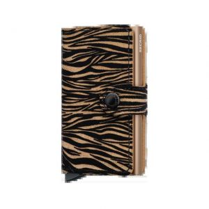 Miniwallet zebra beige