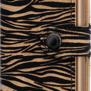 Miniwallet zebra beige