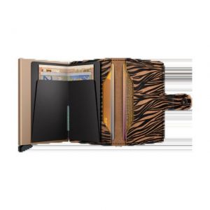 Miniwallet zebra beige