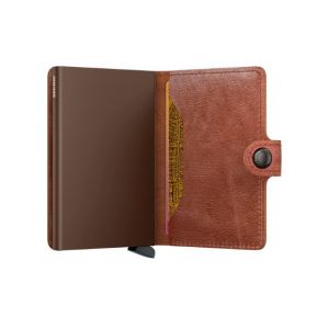 Miniwallet vintage cognac-brown