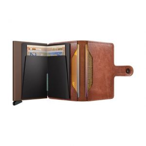 Miniwallet vintage cognac-brown