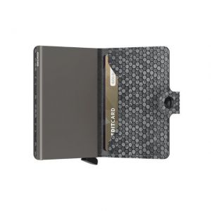 Miniwallet hexagon grey
