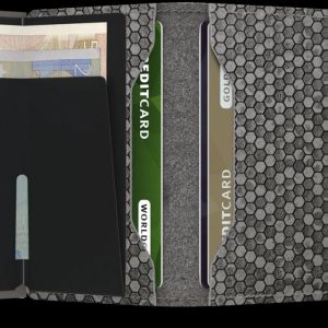 Miniwallet hexagon grey