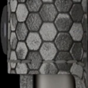 Miniwallet hexagon grey