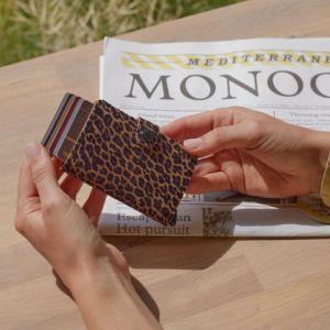 Miniwallet leo beige