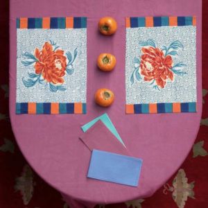 Tovagliolo Organza 50x50cm Old Pink