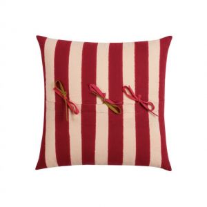 Federa Cotone 45x45cm Nizam Stripes Green Natural