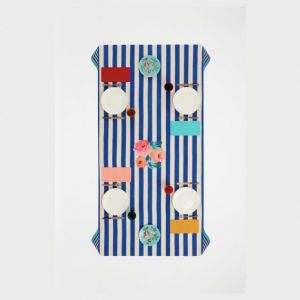 Telo Cotone 180x270cm Nizam Stripes Blue Natural