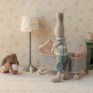 LETTINO MAILEG MICRO ROSA CON SPONDE – COMPLETO DI BIANCHERIA