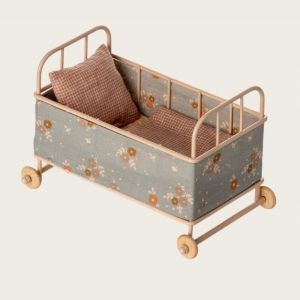 LETTINO MAILEG MICRO ROSA CON SPONDE – COMPLETO DI BIANCHERIA