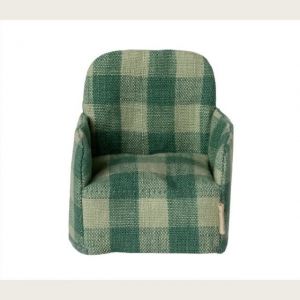 SEDIA PIEGHEVOLE A SCACCHI VERDE