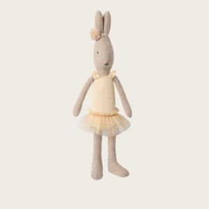 CONIGLIO MAILEG TAGLIA 1 – BALLERINA IN TUTA E GONNA DI TULLE BIANCA