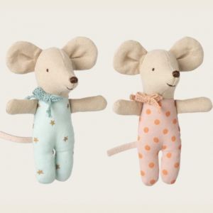 TOPI GEMELLI MAILEG – INSIEME NELLA LORO SCATOLA DI FIAMMIFERI