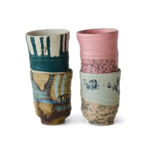 SET TAZZE ARTIST CERAMICS – 4 PEZZI