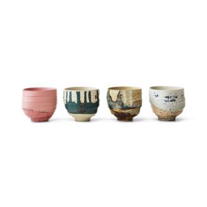 SET TAZZINE ARTIST CERAMICS – 4 PEZZI