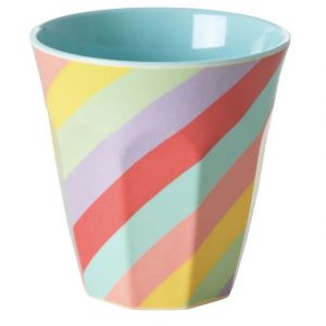 BICCHIERE IN MELAMINA CON ARCOBALENO