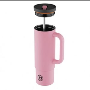 Straw Cup 800ml Flamingo