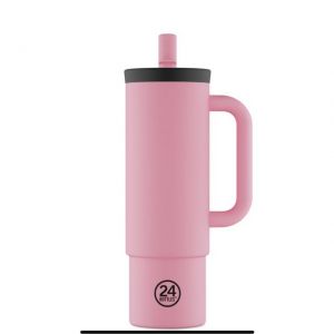 Straw Cup 800ml Flamingo