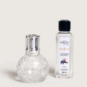 Lampe Berger - Cofanetto DISCO Trasparent + 250ml Liliflora