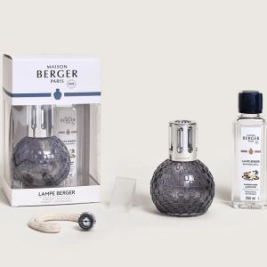 Lampe Berger - Cofanetto DISCO Gris + 250ml Poussière d’Ambre