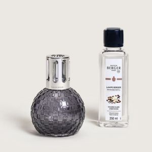 Lampe Berger - Cofanetto DISCO Gris + 250ml Poussière d’Ambre