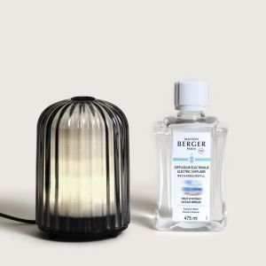 Lampe Berger -Diffusore Elettrico CANNELO NOIR con Ricarica da 475ml Vent d'Océan