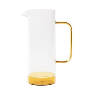 FILO BIANCO CARAFFA TRASPARENTE/GIALLO ORO