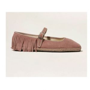 MARY JANE IN CAMOSCIO CON FRANGE- rosa