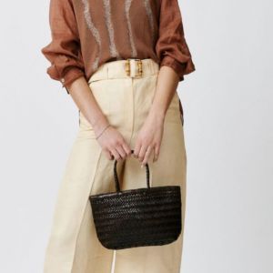 MINI FLAT GORA DARK BROWN