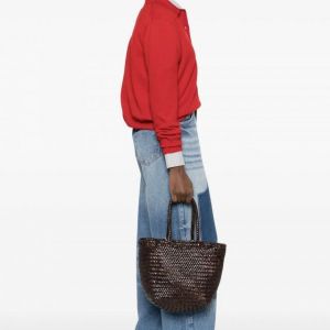 GRACE BASKET SMALL DARK BROWN