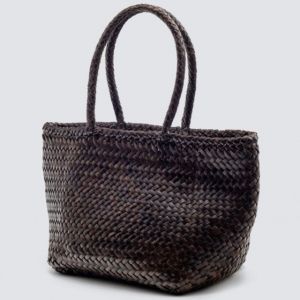 GRACE BASKET SMALL DARK BROWN