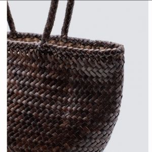 GRACE BASKET SMALL DARK BROWN