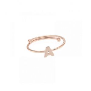 ANELLO REGOLABILE CON LETTERA A