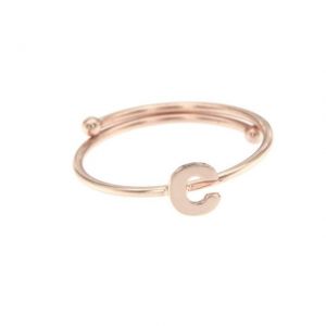 ANELLO REGOLABILE CON LETTERA C